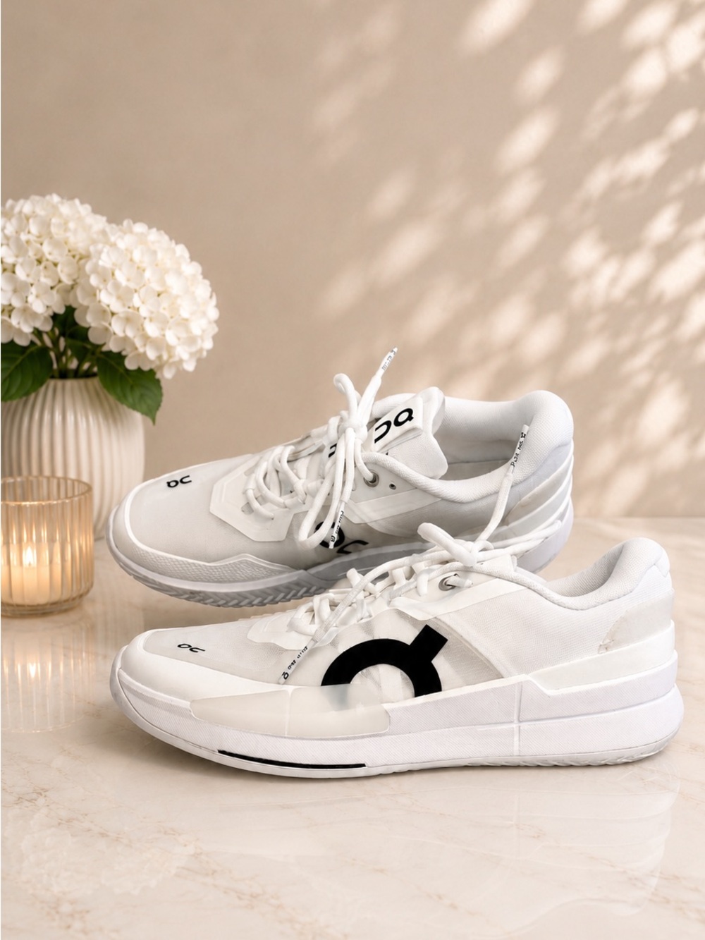 On Cloud Running THE ROGER Pro 2 Clay Men’s White and Black Sneakers Size 10 New - Picture 8 of 10